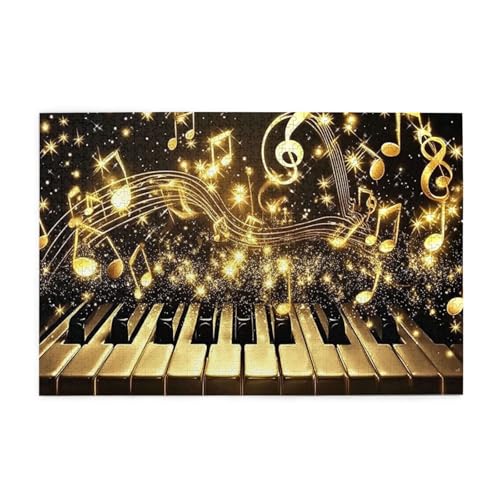 Brilliant Notes And Piano Rhyme 1000 Piece Jigsaw Puzzles For Adults Wooden Puzzles For Adults Gifts Home Decor von Generisch