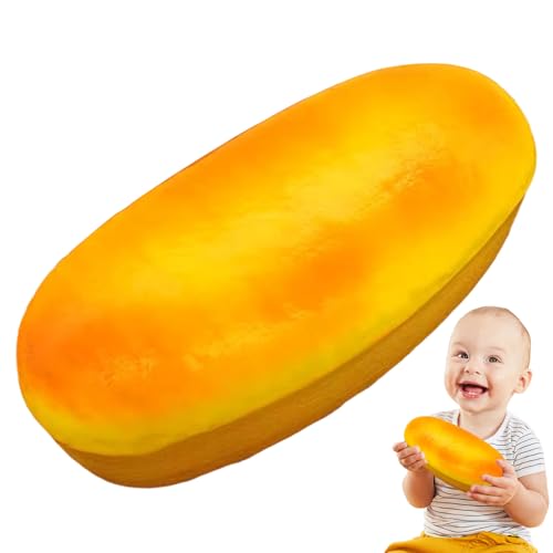 Brot -sensorisches Spielzeug - Zappel -Squeeze -Spielzeug | Lustiges Brotformplüschspielzeug | Bequemes langsames Rebound -Gadget, tragbare Entlüftungsspielzeug für Kinder und Erwachsene von Generisch
