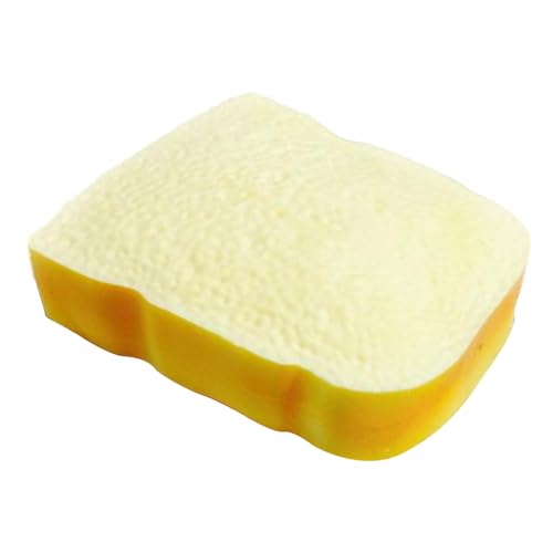 Brot -sensorisches Spielzeug - Zappel -Squeeze -Spielzeug | Lustiges Brotformplüschspielzeug | Bequemes langsames Rebound -Gadget, tragbare Entlüftungsspielzeug für Kinder und Erwachsene von Generisch