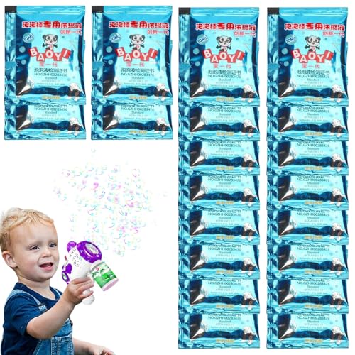 Bubble Nachfülllösung - 20pcs Bubble Machine Flüssigkeit Nachfüll | Konzentrierte Blasen Flüssigkeiten | Langlebige Nachfüllkonzentratblasenlösung | Partyunterhaltung Im Freien Für Kinder Und Veransta von Generisch