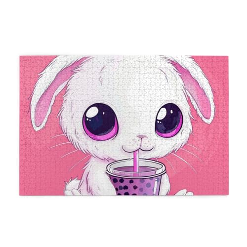 Bubble Tea Bunny 1000 Teile Puzzle für Erwachsene Holzpuzzles für Erwachsene Geschenke Wohnkultur Bubble Tea Bunny 1000 Teile Puzzle für Erwachsene Holzpuzzles für Erwachsene Geschenke Wohnkultur von Generisch