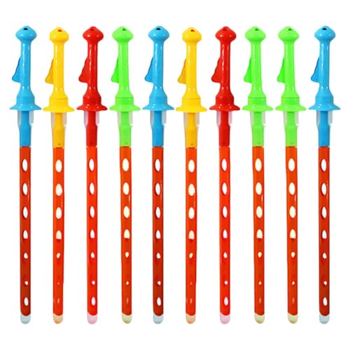 Bubble -Zauberstäbe, große Bubble -Zauberstäbe - 10 Stücke und Leckdosen -Cartoon -Bubble Sticks - -Reisespielzeug für Hochzeiten, Geburtstage, Jubiläen, Outdoor -Sportarten von Generisch