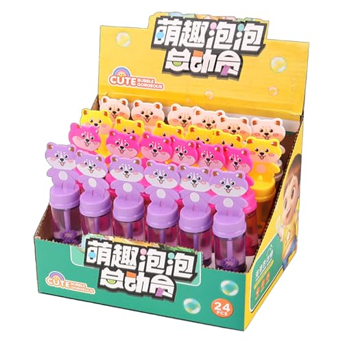 Bubble -Zauberstäbe für Kinder, Bubbles Party Gefälligkeiten, 24-Pieces Children Bubble Blower Game Toys, Outdoor Play Party Gefälligkeiten für Garten Hinterhof Rasenpool Karneval von Generisch