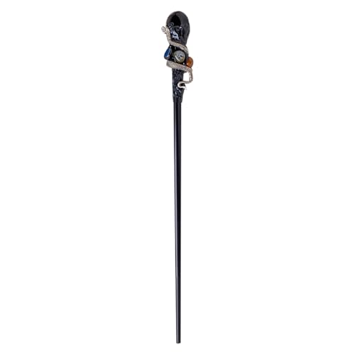 Buch Basteln Für Erwachsene 1 Pcs Natürlichen Kristall Zauberstab Handgemachte DIY Zauberstab Cosplay Halloween Zepter Hexe Cane Kunsthandwerk Für Erwachsene Unter 10 Jahren (Black, One Size) von Generisch