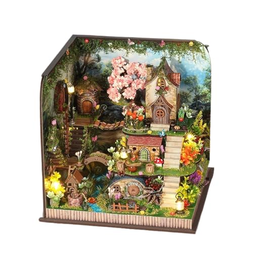 Buch Nook Kit - 7.87x7.68x7,68 Zoll handgefertigt für kleine Haus, BAU von Kits mit Heimdekoration, Bücherregal -Display für kreatives Tabletop -, Erwachsene und Teenager Handwerksprojekt Schlafz Buch Nook Kit - 7.87x7.68x7,68 Zoll handgefertigt für kleine Haus, BAU von Kits mit Heimdekoration, Bücherregal -Display für kreatives Tabletop -, Erwachsene und Teenager Handwerksprojekt Schlafz von Generisch