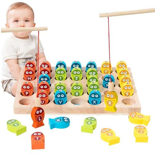 Buchstaben-Angel-Brettspiel, magnetisches Angelspiel-Spielzeug aus Holz-Buchstaben-Angelbrett, Mathe-Lernspielzeug,Fesselndes Zahlen-Lernspiel, leichtgewichtig zur Verbesserung der kognitiven Fähigk Buchstaben-Angel-Brettspiel, magnetisches Angelspiel-Spielzeug aus Holz-Buchstaben-Angelbrett, Mathe-Lernspielzeug,Fesselndes Zahlen-Lernspiel, leichtgewichtig zur Verbesserung der kognitiven Fähigk von Generisch