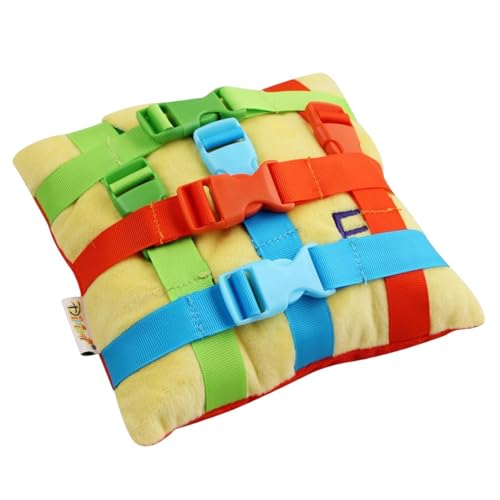 Buckle Plush Doll, Learning Activity Toys, Toddler Fine Motor Skill, Develop Fine Motor Skills, Educational Classroom Must Have, About 20x20cm Size, Compact and Portable von Generisch