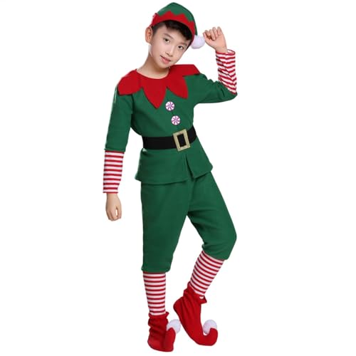 Buddy The Elfs Costume, Christmas Elfs Costume, Santa's Cosplay Party Dress Up, Christmas Green Elfs Family Outfit, Santa Claus Helper Costume Dress, Unisex Freche Elfen Weihnachten Verkleidung Buddy The Elfs Costume, Christmas Elfs Costume, Santa's Cosplay Party Dress Up, Christmas Green Elfs Family Outfit, Santa Claus Helper Costume Dress, Unisex Freche Elfen Weihnachten Verkleidung von Generisch