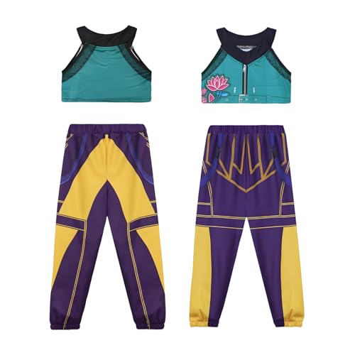 Bühnenkostüme Für Mädchen，Idol Bühnenrolle Spielen Teufel Jäger Outfits，Devil Hunters Outfits，Halloween Dress Up Für Frauen Mädchen，Geeignet Für Halloween, Partys, Musikfestivals，Cosplay-Auftritte Usw von Generisch