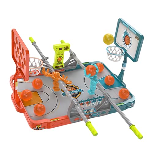 Büro-Basketballkorb - Competitives Eltern-Kind Wurfspiel mit Countdown | Tisch-Basketball-Set inklusive 10 Bällen | Innenspielzeug für Kinder, Büro oder Partys (Farben variieren) von Generisch