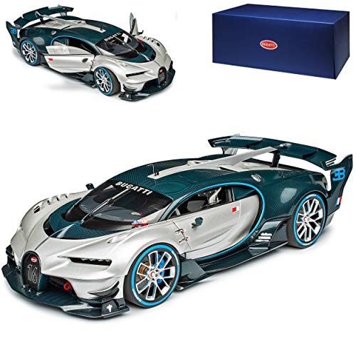 Bugatti Chiron Vision GT Gran Turismo Coupe Silber mit Karbon Blau Ab 2016 70987 1/18 AutoArt Modell Auto Bugatti Chiron Vision GT Gran Turismo Coupe Silber mit Karbon Blau Ab 2016 70987 1/18 AutoArt Modell Auto von Generisch