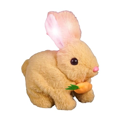 Bunby - My Realistic Bunny Toy | Bunny Mein Realistisches Kaninchen | Realistisches Kaninchen Spielzeug mit Springen Zuckender Nase und Wackelnden Ohren | Hüpfendes Kaninchen Spielzeug für Kinder von Generisch