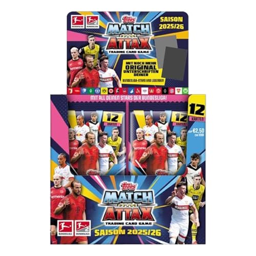 Bundesliga Sammelkarten 2025/26 | 1x Display mit 36 Boostern | Fußball Trading Cards Kollektion | Sammelkarten-Box mit 432 Karten Bundesliga Sammelkarten 2025/26 | 1x Display mit 36 Boostern | Fußball Trading Cards Kollektion | Sammelkarten-Box mit 432 Karten von Generisch