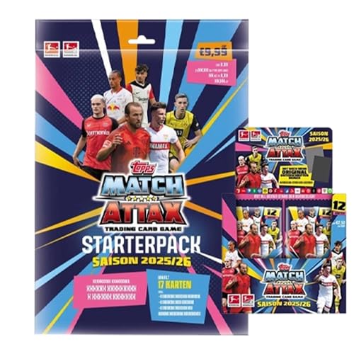 Bundesliga Sammelkarten 2025/26 | 1xStarterpack + 1x Display | Sammelset mit 36 Boostern & 27 Starterkarten inkl. Limited Editions | Trading Cards Kollektion Bundesliga Sammelkarten 2025/26 | 1xStarterpack + 1x Display | Sammelset mit 36 Boostern & 27 Starterkarten inkl. Limited Editions | Trading Cards Kollektion von Generisch
