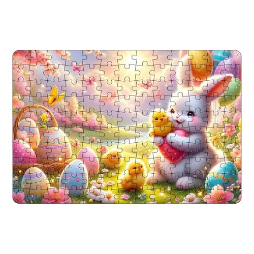 Bunny 130-teiliges OsterPuzzle Frühlings-HasenPartytüten-Geschenke, Ostereier Puzzle, Ostern-Puzzle Für Erwachsene, Dekoratives Ostern-Kunstpuzzle, Niedliche Osterhasen-Puzzles Bunny 130-teiliges OsterPuzzle Frühlings-HasenPartytüten-Geschenke, Ostereier Puzzle, Ostern-Puzzle Für Erwachsene, Dekoratives Ostern-Kunstpuzzle, Niedliche Osterhasen-Puzzles von Generisch