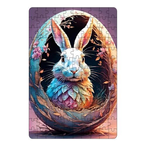 Bunny 130-teiliges OsterPuzzle Frühlings-HasenPartytüten-Geschenke, Ostereier Puzzle, Ostern-Puzzle Für Erwachsene, Dekoratives Ostern-Kunstpuzzle, Niedliche Osterhasen-Puzzles Bunny 130-teiliges OsterPuzzle Frühlings-HasenPartytüten-Geschenke, Ostereier Puzzle, Ostern-Puzzle Für Erwachsene, Dekoratives Ostern-Kunstpuzzle, Niedliche Osterhasen-Puzzles von Generisch