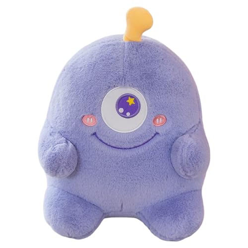 Bunte Puppe mit großen Augen, gemütliches Plüschtier für jedermann, entzückender Begleiter für Freunde Spielzeugpuppe (Purple, 20cm) von Generisch