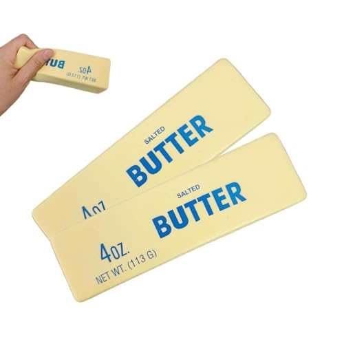 Butter Stick Slow Rising Squishy Toy,Butter Langsam Steigend Quetschen Spielzeug,Stressabbau Silikon Weiche Schaumstoff Superweich Anti Stress Sensory Fidget Spielzeug für Kinder & Erwachsene von Generisch