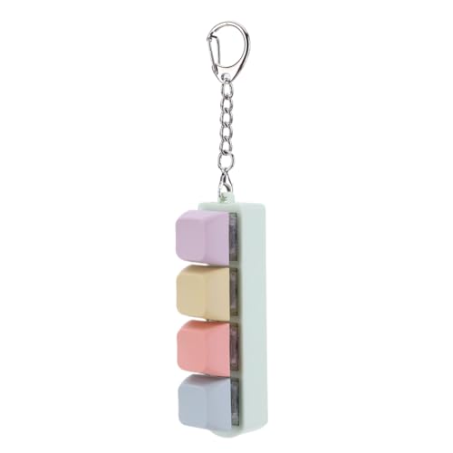 Button Keycap Fidget Keychain 4 Keys Keyboard Decompression Toys DIY Finger Keyboard Caps Toy Keyboard Cube Toy, for Adult To Relief Stress Pass The Time von Generisch