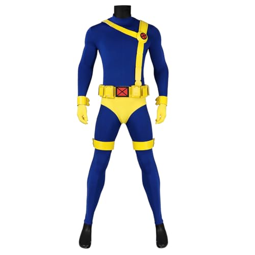 COSKEYFM SCOSKEYFM SCOTT Sommer-Kostüm für Herren, Cyclops-Kostüm, Halloween, SCOT-Sommer-Kostüm, Overall (Stil 1, XXL) von Generisch