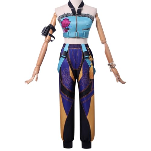 COSLANDERS Dämonenjäger-Kostüm, Rumi-Kostüm, Halloween, Mädchen, Rumi-Kostüm, Mira-Kostüm, Zoey-Outfit (C, XL) von Generisch