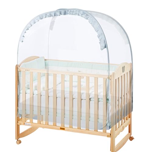 COT -Zelt - Pop -up -Krippenzelt | Baby Crib Zeltsicherheitsnetz | Kinderbettabdeckung, Um Das Baby Davon Abzuhalten, Auszuklettern | Atmungsbares Mesh Pop-up-Bettschutz Für Kleinkind Kinder Kinderzim von Generisch