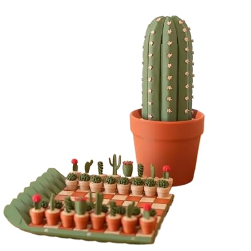 Cactus Chess Set, 3D Printed Board, 9.84x5.91in Roll Up Design, Portable Travel Game, Decorative Table Ornament for Adults, Beginners, Apartment, Home, Office, Bookshelf, Birthday, Party Use Cactus Chess Set, 3D Printed Board, 9.84x5.91in Roll Up Design, Portable Travel Game, Decorative Table Ornament for Adults, Beginners, Apartment, Home, Office, Bookshelf, Birthday, Party Use von Generisch