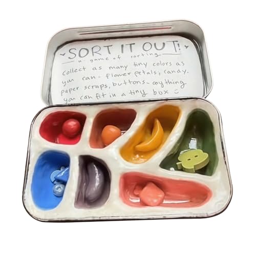 Calm Down Toys, Sensory Sorting Box, 1.97x2.36 inches, Handmade Lightweight Design, Travel-Friendly Stress Relief, Focus Aid for Adults, Work Break Companion, Quiet Evening Activity von Generisch