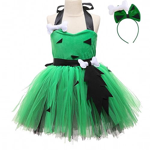 Camouflage Baby spielt Kleid Performance Kostüm mit Kopfschmuck Halloween Kostüm Prinzessin Kleid Party Strampler Junge Kleid mit Punktemuster für Mädchen (Green, 12-24 Months) von Generisch