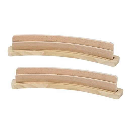 Canasta Pinochle Spielkartenhalter – gebogener Holzhalter – 2 Kartenspiel-Zubehör, Pokerhalter, Organizer, Ständer, Tablett für Kinder, Erwachsene, Senioren, 2 Stück Canasta Pinochle Spielkartenhalter – gebogener Holzhalter – 2 Kartenspiel-Zubehör, Pokerhalter, Organizer, Ständer, Tablett für Kinder, Erwachsene, Senioren, 2 Stück von Generisch