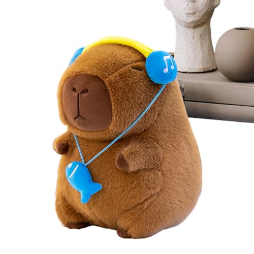 Capybara Plüsch - Huggable Stoffed Animal | Beruhigende Capybara | Weicher Beruhigender Begleiter Für Kinder Für Kinder Schlaf Komfort Kindergärten Stress Relief Reise Buddy Emotionaler Support -Spiel Capybara Plüsch - Huggable Stoffed Animal | Beruhigende Capybara | Weicher Beruhigender Begleiter Für Kinder Für Kinder Schlaf Komfort Kindergärten Stress Relief Reise Buddy Emotionaler Support -Spiel von Generisch
