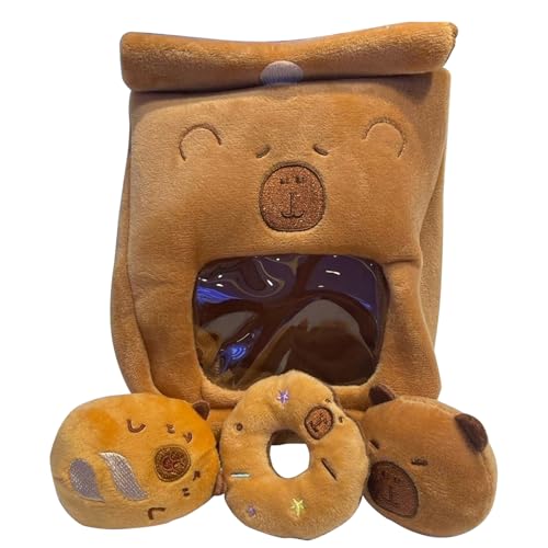 Capybara-Plüschtier – 20 x 17 cm, weich gefüllte Geldbörse für Kinder, Jugendliche und Erwachsene, tragbare Wickeltasche für Reisen, zum Spielen vor dem Schlafengehen, für das Sofa oder Kinderzimmer, Capybara-Plüschtier – 20 x 17 cm, weich gefüllte Geldbörse für Kinder, Jugendliche und Erwachsene, tragbare Wickeltasche für Reisen, zum Spielen vor dem Schlafengehen, für das Sofa oder Kinderzimmer, von Generisch