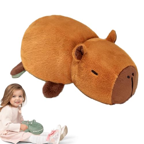 Capybara-Plüschtier aus Plüsch, niedliche Wendepuppe | Verwandelbare Puppe in Plüsch, 9,8 Zoll Plüschtier, Tierkissen, Anim-Puppe Capybara-Plüschtier aus Plüsch, niedliche Wendepuppe | Verwandelbare Puppe in Plüsch, 9,8 Zoll Plüschtier, Tierkissen, Anim-Puppe von Generisch