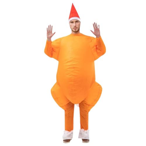 Cartoon Activities Aufblasbare Puppen für Erwachsene, Türkei, Partykleidung (Orange, Einheitsgröße) von Generisch