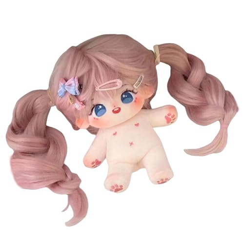 Cartoon Cotton Plüschpuppe - süßes kleiderbares weiches Spielzeug für Mädchen | Room Decor Figur, abnehmbare Kleidungstafelpuppe, gefüllte Schlafzimmerplüsch zum Geben, Wohnheim, Schreibtisch u Cartoon Cotton Plüschpuppe - süßes kleiderbares weiches Spielzeug für Mädchen | Room Decor Figur, abnehmbare Kleidungstafelpuppe, gefüllte Schlafzimmerplüsch zum Geben, Wohnheim, Schreibtisch u von Generisch