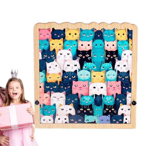 Cartoon-Holzpuzzles, Holzpuzzle für Erwachsene, Präzise 62 Katzen-Puzzles,Einzigartige Holzpuzzle-Sammlung von Katzenpuzzles für Enthusiasten Cartoon-Holzpuzzles, Holzpuzzle für Erwachsene, Präzise 62 Katzen-Puzzles,Einzigartige Holzpuzzle-Sammlung von Katzenpuzzles für Enthusiasten von Generisch