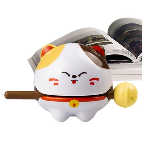 Cartoon Tempelblock | Lucky Cat Temple Block | Percussion Instrument Spielzeug | Fisch Tempel Block | Schreibtisch Spielzeug Sound Drum | Auto Armaturenbrett Dekoration | Lustiges von Generisch