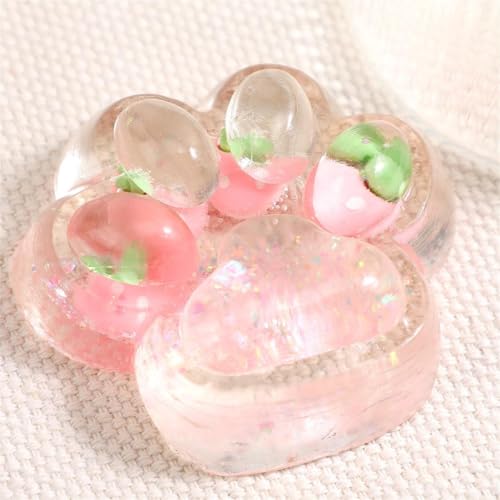 Cat Paw Squeeze Spielzeug, Taba Squishy Cat, Squishy Toy Squishy Cat Paw, Fufu Squishy für Stressabbau, Weicher Stressabbau Squishy, ​​Katzenpfoten Squishy für Kinder Erwachsene (Rosa) von Generisch