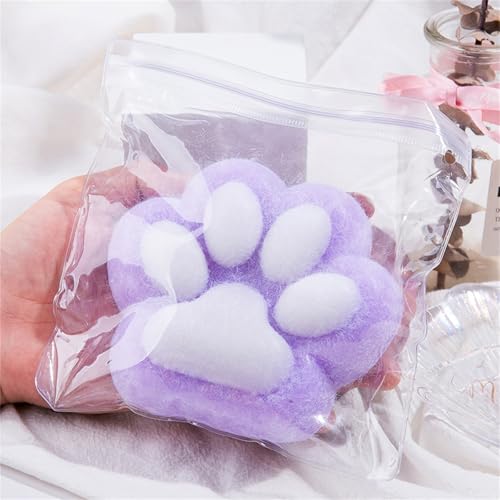 Generisch Cat Paw Squishy, Handmade Cat Paw Squishy, Giant Cat Paw Squishy Jumbo, 5 Inch Cat Paw Giant Paw Squishy Fidget Toys, Squishy Cat Paw Squeeze Toys (Purple) von Generisch