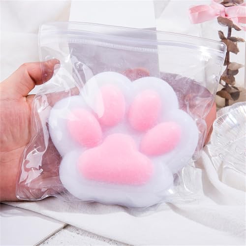 Generisch Cat Paw Squishy, Handmade Cat Paw Squishy, Giant Cat Paw Squishy Jumbo, 5 Inch Cat Paw Giant Paw Squishy Fidget Toys, Squishy Cat Paw Squeeze Toys (White) von Generisch