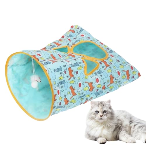 Cat Play Tunnel, Tunnel Bag, Interactive Foldable Toy, Creative Pet Activity Tube, 11.81x19.69x18.5 inches, Ideal for Indoor Home Exploration, Keeping Cats Entertained Cat Play Tunnel, Tunnel Bag, Interactive Foldable Toy, Creative Pet Activity Tube, 11.81x19.69x18.5 inches, Ideal for Indoor Home Exploration, Keeping Cats Entertained von Generisch