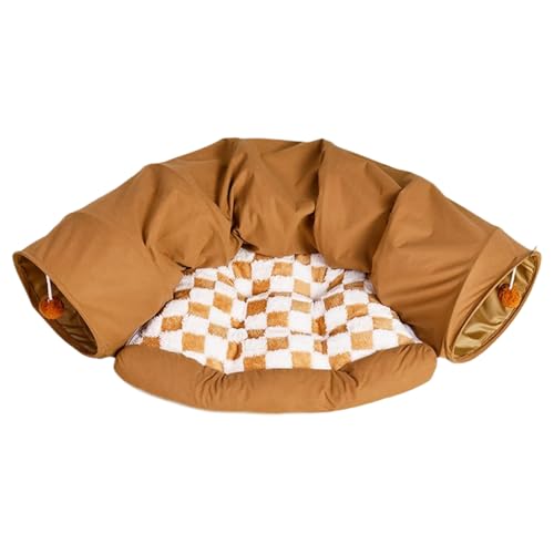 Cat Play Tunnel - 49,21 Zoll Abnehmbarer Tunnelbeutel für Kätzchenübung, waschbare Höhle mit lustigem Design, Haustierhaus für Innenräume, Wohnzimmer, Wohnheim, Wohnung, Zuhause Cat Play Tunnel - 49,21 Zoll Abnehmbarer Tunnelbeutel für Kätzchenübung, waschbare Höhle mit lustigem Design, Haustierhaus für Innenräume, Wohnzimmer, Wohnheim, Wohnung, Zuhause von Generisch