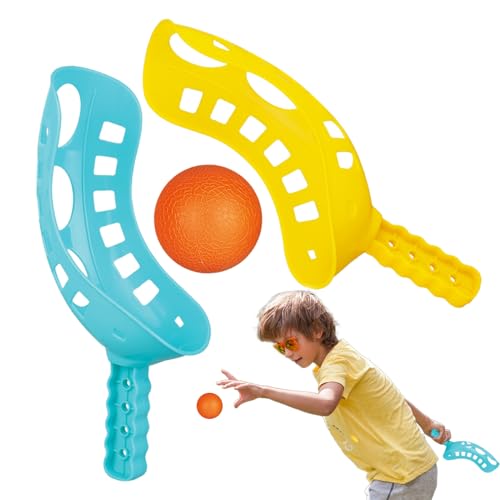Catch Ball Set - Fun Outdoor Toss Game | Scoop Ball Buntes Spielzeug Leichtes Design | Kinder Erwachsene Familienspiele In Der Backyard Beach Park School, Geburtstags -Picknick -Feriensportau von Generisch