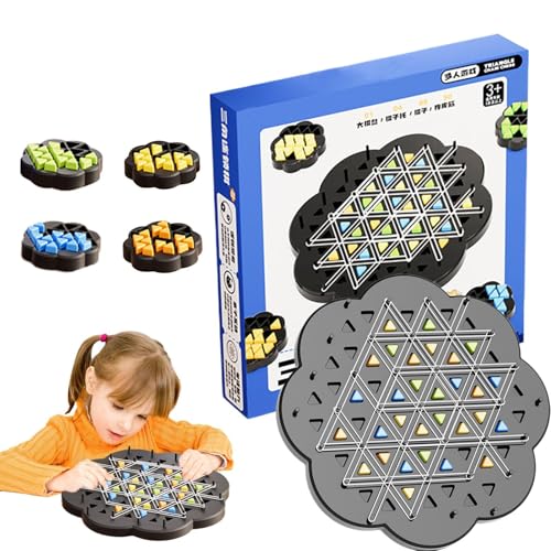 Chain Triangle Chess Game, Geometric Desktop Playset, Family Interaction Thinking Toy, 12.99x12.99 Inches, Strategy for Kids Ages 5+, 2 to 4 Player Educational Board Activity Chain Triangle Chess Game, Geometric Desktop Playset, Family Interaction Thinking Toy, 12.99x12.99 Inches, Strategy for Kids Ages 5+, 2 to 4 Player Educational Board Activity von Generisch