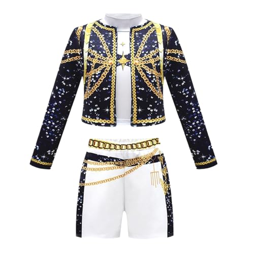 Charakter-Kostüm, Kleidung, verbessertes Charakter-Top, Jacke, Hose, Cosplay-Set – Kinder-Kostüm, bequeme Passform, Outfit für Schule, Show, Bühnenaufführung, Drama, Cosplay, Event von Generisch