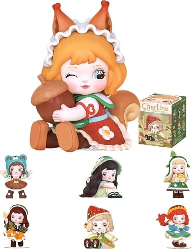 Charline Forest Children Serie Blind Box 6 Stück Zufällige Anime Action Figur Sammelfigur Pop Art Spielzeug 8,89 bis 12,70 cm Geschenk für Sammler von Generisch