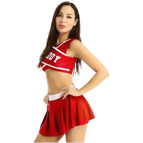 Cheerleader-Kostüm,Cheerleader-Kostüm für Damen,Modisches Cheer-Outfit Cheerleading-Outfit - Bequeme Cheerleader-Uniform, Cheer-Uniformen für Thanksgiving, Weihnachten von Generisch