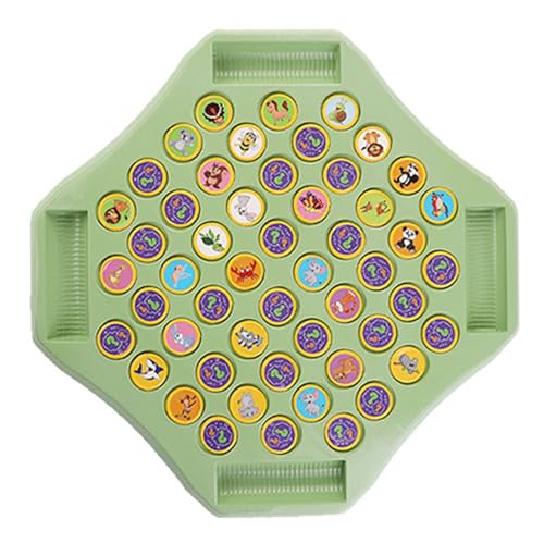 Chess Board Game, Animal Pattern Matching Party Board Game, Parent-Child Interactive Battle Strategy Kindergarten Preschool, Fun Educational Toy for Kids Families, 31.5x31.5cm Chess Board Game, Animal Pattern Matching Party Board Game, Parent-Child Interactive Battle Strategy Kindergarten Preschool, Fun Educational Toy for Kids Families, 31.5x31.5cm von Generisch