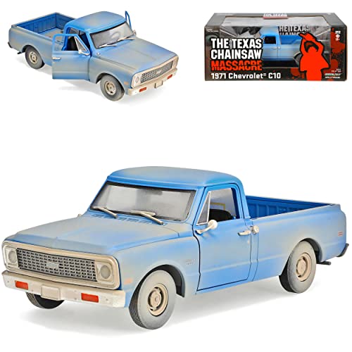 Chevrol. Chevy C-Serie C-10 Pick-up Blau Texas Chainsaw Massacre 1/24 Greenlight Modell Auto Chevrol. Chevy C-Serie C-10 Pick-up Blau Texas Chainsaw Massacre 1/24 Greenlight Modell Auto von Generisch