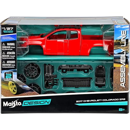 Chevrolet Colorado ZR2 Pick-Up Rot 2. Generation Ab 2012 Bausatz Kit 1/27 1/24 Modell Auto von Generisch